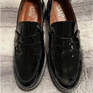 Franco Sarto Cassandra lug sole patent loafer Size 7.5 NWOB